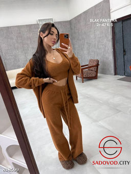 Костюм тройка майка, штаны и кардиган