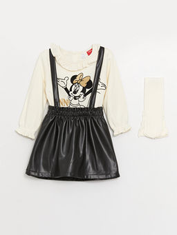 Minnie Mouse Bask?l? K?z Bebek 3l? Tak?m