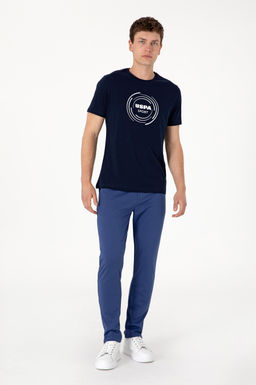 Erkek Regular Fit Bisiklet Yaka Lacivert Ti__rt Sepette S_rpriz _ndirim - U.s. polo assn фото 4