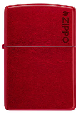 Зажигалка ZIPPO Логотип с покрытием Красное карамелизированное яблоко | Candy Apple Red 21063ZL  фото 2