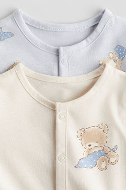 Pack de 2 pijamas enteros en algod?n - H&m фото 10