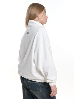 Толстовка на молнии для девочки 22-3208 белый - Mini maxi фото 14