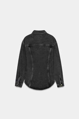 Z1975 FITTED DENIM SHIRT - Zara фото 5