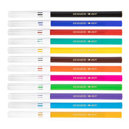 Лео Играй Фломастеры смываемые LPFPW-12 12 цв