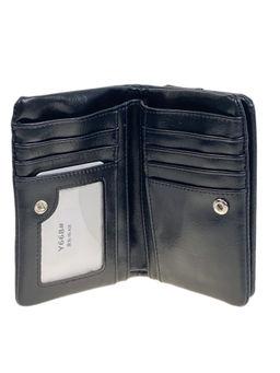 Женское портмоне из искусственной кожи, цвет черный - Greta фото 2