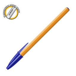 Цена за 20 шт. Ручка шариковая, BIC Orange, узел 0.8 мм, чернила синие, мягкое экономичное тонкое письмо, оранжевый корпус