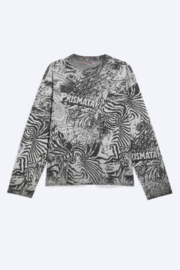 Camiseta boxy de manga larga y estampado gr?fico - H&m фото 7