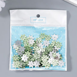 Декор для творчества пластик 1 прокол Стразы ромашка. Светлая зелень н-р 100 шт 1,3х1,3 см 74290 - Арт узор фото 4