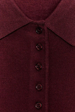 PLAIN KNIT POLO SHIRT - Zara фото 24