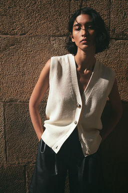 Sueter sin mangas en punto de canale - H&m фото 2