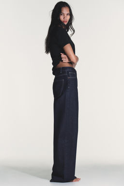 TRF EXTRA WIDE-LEG HIGH-WAIST JEANS - Zara фото 17
