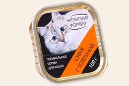 Натур. Формула д/кош. ламис. 100 г. суфле Телятина 4607048074589
