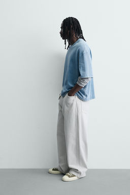 SUDADERA BOXY FIT ESTRUCTURA / Azul - Zara фото 4