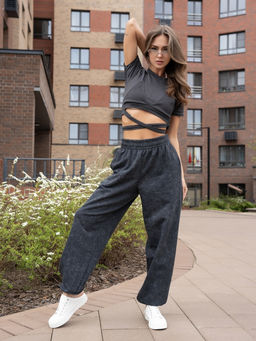 брюки джоггеры футер 3-х нитка петля (хлопок 100%) - Binita фото 3