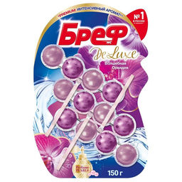 БРЕФ чист.блок д/унитаза 3х50гр ДЕЛЮКС Волшебная орхидея