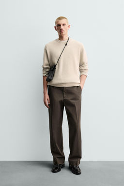 ORIGINS TWILL CHINO TROUSERS - Zara фото 11