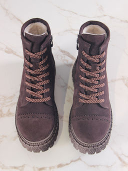 Ботинки 319.22511br.Коричневый замша/мех