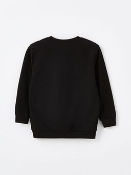 Bisiklet Yaka Bask?l? Erkek Bebek Sweatshirt - Waikiki фото 2