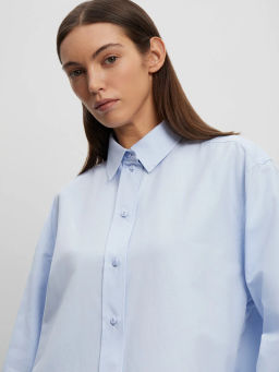 Рубашка однотонная - Emka фото 3