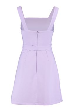 Lila Kusakl? Duz Kesim Y?rtmacl? Kare Yaka Mini Dokuma Elbise TWOSS20EL0977 - Trendyolmilla фото 10