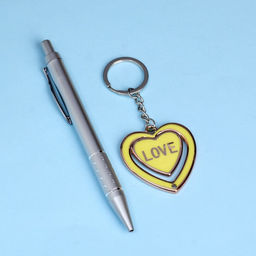 Набор подарочный 2в1 (ручка, брелок сердечко) микс - Simaland фото 2