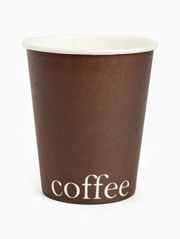 Цена за 10 шт. Стакан одноразовый бумажный для кофе, цвет шоколад, 250 мл