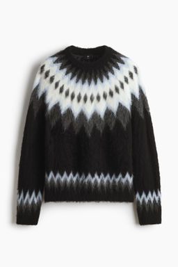 Jersey en punto jacquard Loose Fit