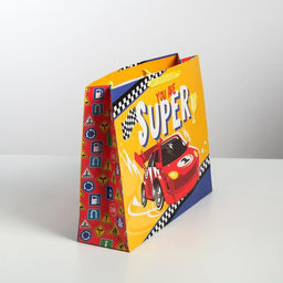 Пакет ламинированный горизонтальный You are super, L 40 31 11,5 см - Дарите счастье фото 2