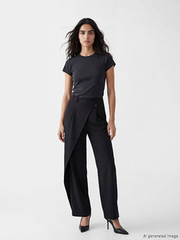 Bisiklet Yaka Kad?n Ti??rt