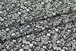 Штапель Аделис цв.черный, ш.1.45м, вискоза-100%, 95гр/м.кв - Купава фото 5