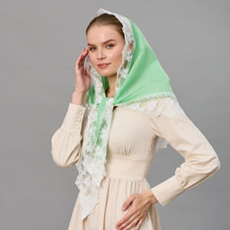 Косынка хлопковая 180 х 110 см - Мастерская ПОКРОВ фото 8