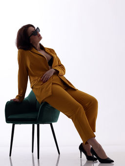 Костюм МИРАНДА горчичный - Almond фото 19