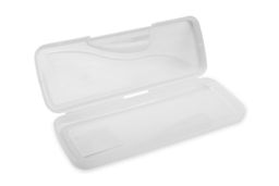 Лео Учись Пенал пластиковый прозрачный PENAL-01 20.5 х 7.5 х 3 см