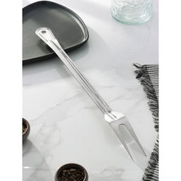 Вилка для мяса из нержавеющей стали Доляна Индия, 46,74 см, толщина 1,45 мм  фото 3