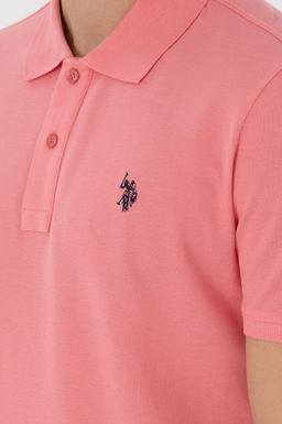 Erkek Slim Fit Polo Yaka Pembe Basic Ti__rt - U.s. polo assn фото 7