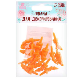 Нос Морковка, набор 15 шт., размер 1 шт. 2,3 0,6 0,6 см - Школа талантов фото 4