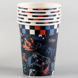 Стаканы бумажные одноразовые «Джойстик», 6 шт.