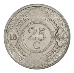 25 центов 1994 года Нидерландские Антильские острова