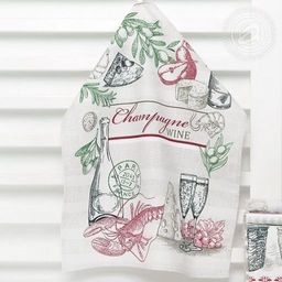 К-т полотенец Сомелье 50*60 см. - 3 шт. рогожка хлопок 100% - Лен поволжья фото 3