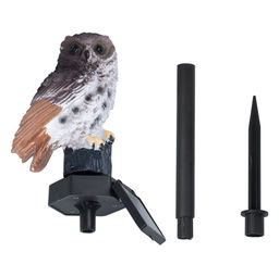 USL-S-829/PM290 BROWN OWL Садовый светильник на солнечной батарее Филин. 1 светодиод. Теплый белый свет. 1*АA Ni-Mh аккумулятор в/к. IP44. TM Uniel