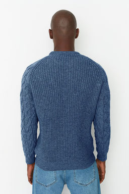 TRENDYOL MAN Ekru Casual Unisex Regular Fit Yunlu Bisiklet Yaka Sac Orgu Detayl? Triko Kazak TMNAW22KZ2059 - Trendyolmilla фото 59