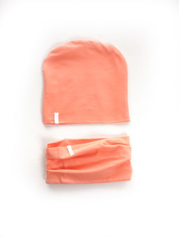 Комплект (шапка+снуд) UD 3017 коралловый - Mini maxi фото 3