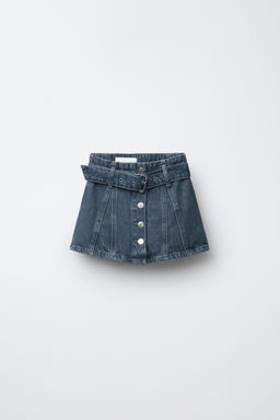 DENIM BELT SKIRT