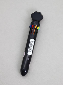 Разноцветная ручка 10 в 1 "Чёрная пушистая лапка"