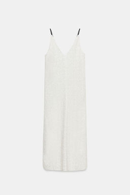 VESTIDO LENTEJUELAS ZW COLLECTION / Blanco - Zara фото 5