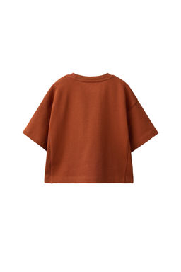 CAMISETA LISA HEAVY JERSEY / Terracota - Zara фото 7