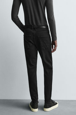 JEANS SKINNY CROPPED FIT / Negro - Zara фото 12