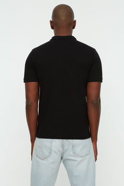 TRENDYOL MAN Buyuk Beden Siyah Regular/Normal Kesim Basic %100 Pamuklu Polo Yaka T-shirt TMNSS24BF00000 - Trendyolmilla фото 9