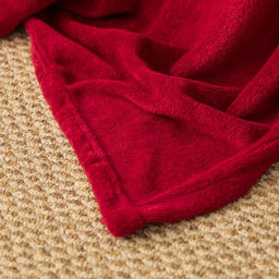 Плед «Этель», 180×200 см, корал-флис, бордовый