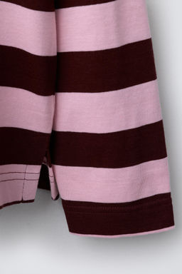 STRIPED T-SHIRT WITH EMBROIDERED HEART - Zara фото 4
